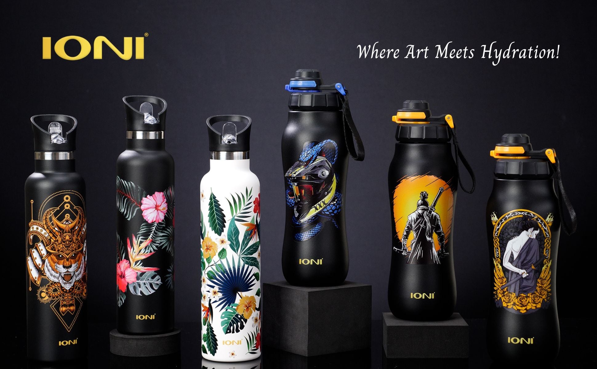 IONI Designer Water Bottles Collection